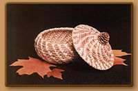 Pine Cone Lidded Basket