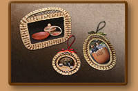 Pine Needle Picture Frames